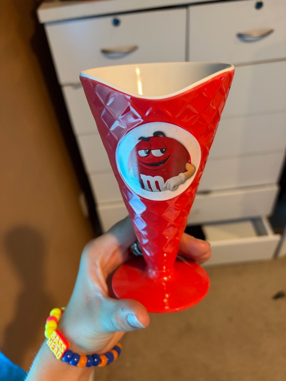 M&M'S Red Waffle Cone Sundae Cup